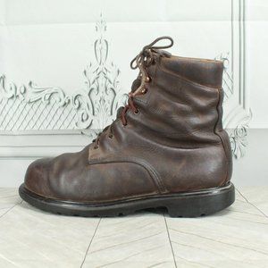 Red Wing Shoes | Red Wing Brown Leather Steel Toe Slip Oil Resistant Work Boots Size 10 | Color: Brown | Size: 10 | Sjcgreen's Closet